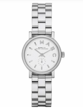 Marc Jacobs Silver Two-Hand Stainless Steel Women's Watch
